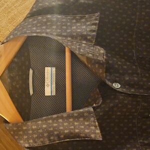 Columbia Brown Trees Shirt Large